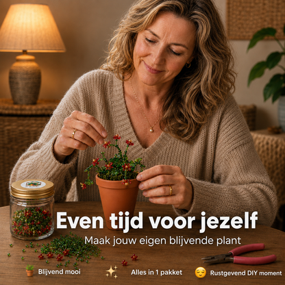 Maak thuis je eigen kralenplant - Rode Bloei
