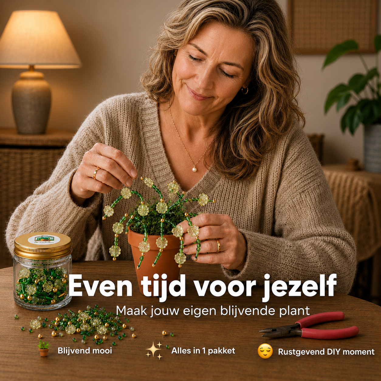Maak thuis je eigen kralenplant - Gouden Bloei