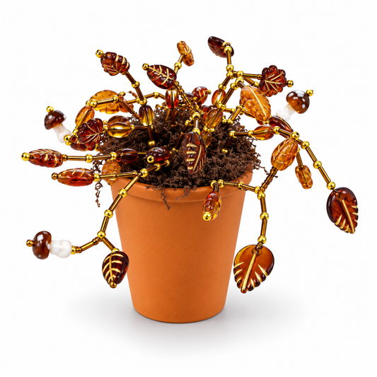 Maak thuis je eigen kralenplant - Herfstgloed